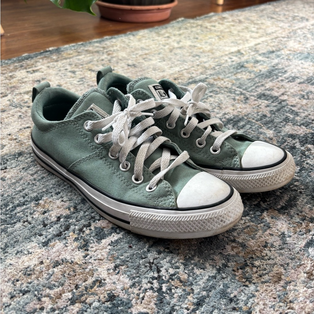 Converse Green Low-Top Sneakers